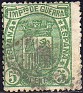 Spain 1875 Escudo Armas 5 CTS Verde Edifil 154